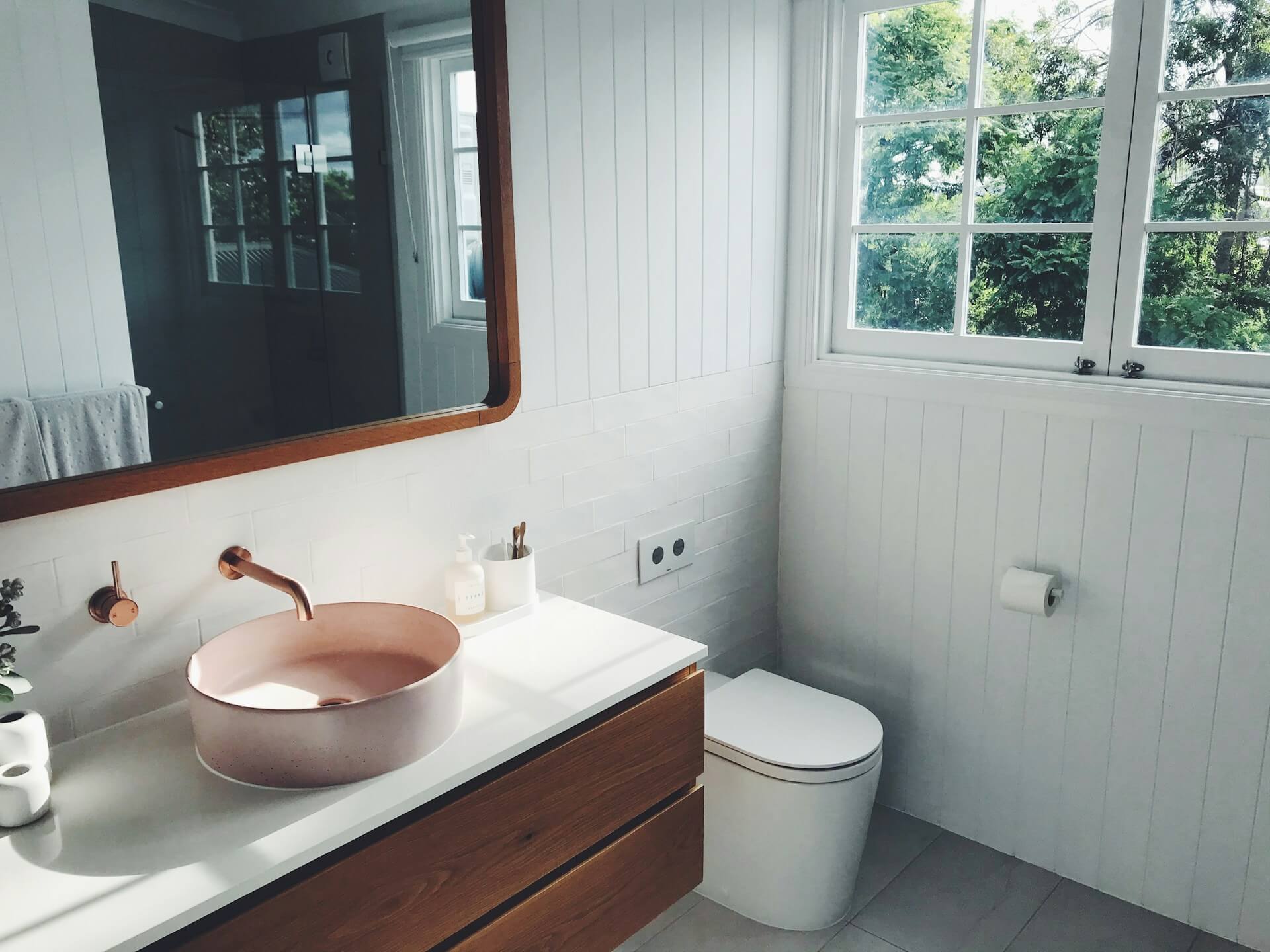 bathroom with limited space